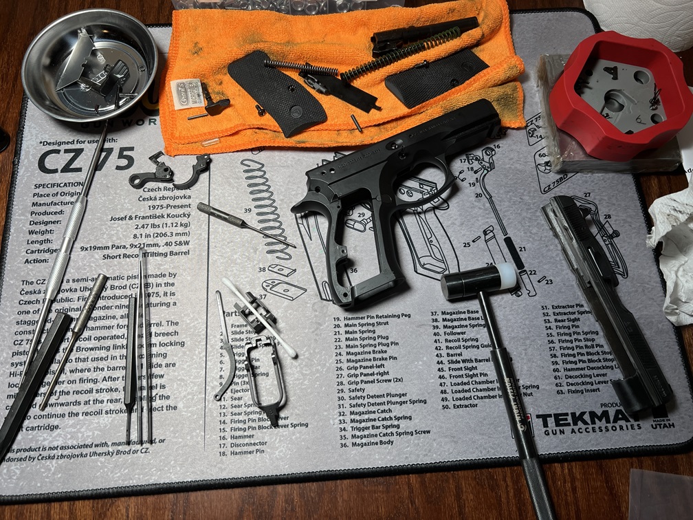 CZ P-01 disassembly